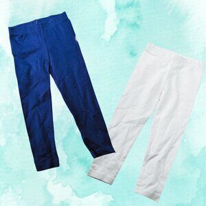 Carters Pull On Elastic Pants Bundle Boys Size 2T Blue and White Bottoms NWT